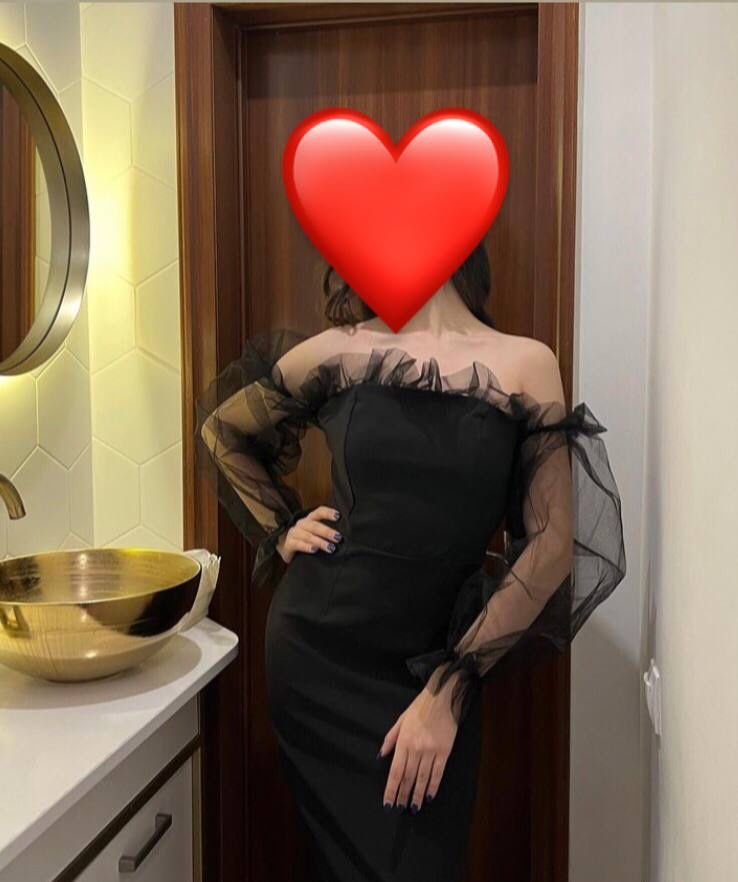 Чёрное вечернее платье !