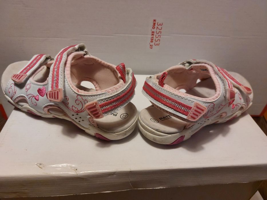 Sandale fete cu scai/velcro, piele ecologica, nr. 33 - NOI