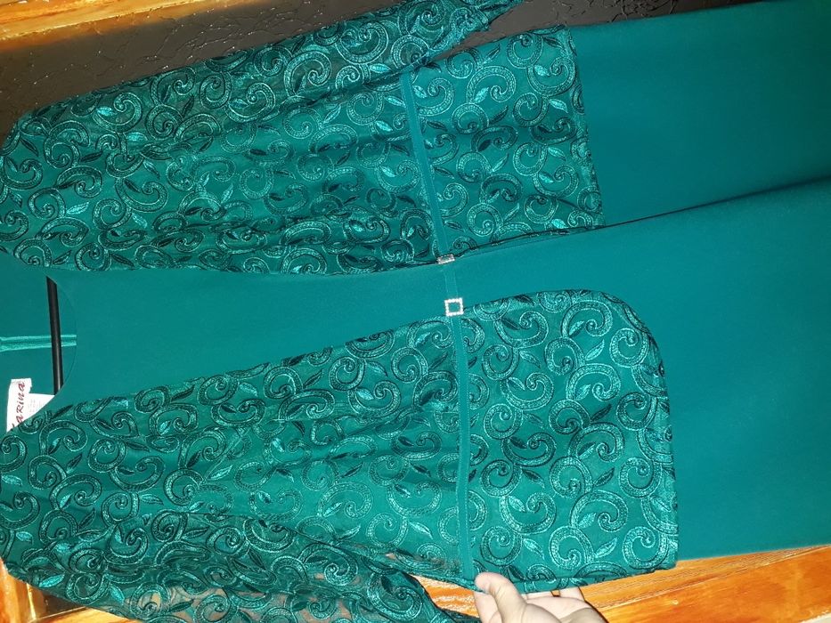 Rochie ocazie eleganta scurta marimea 50 noua verde smarald