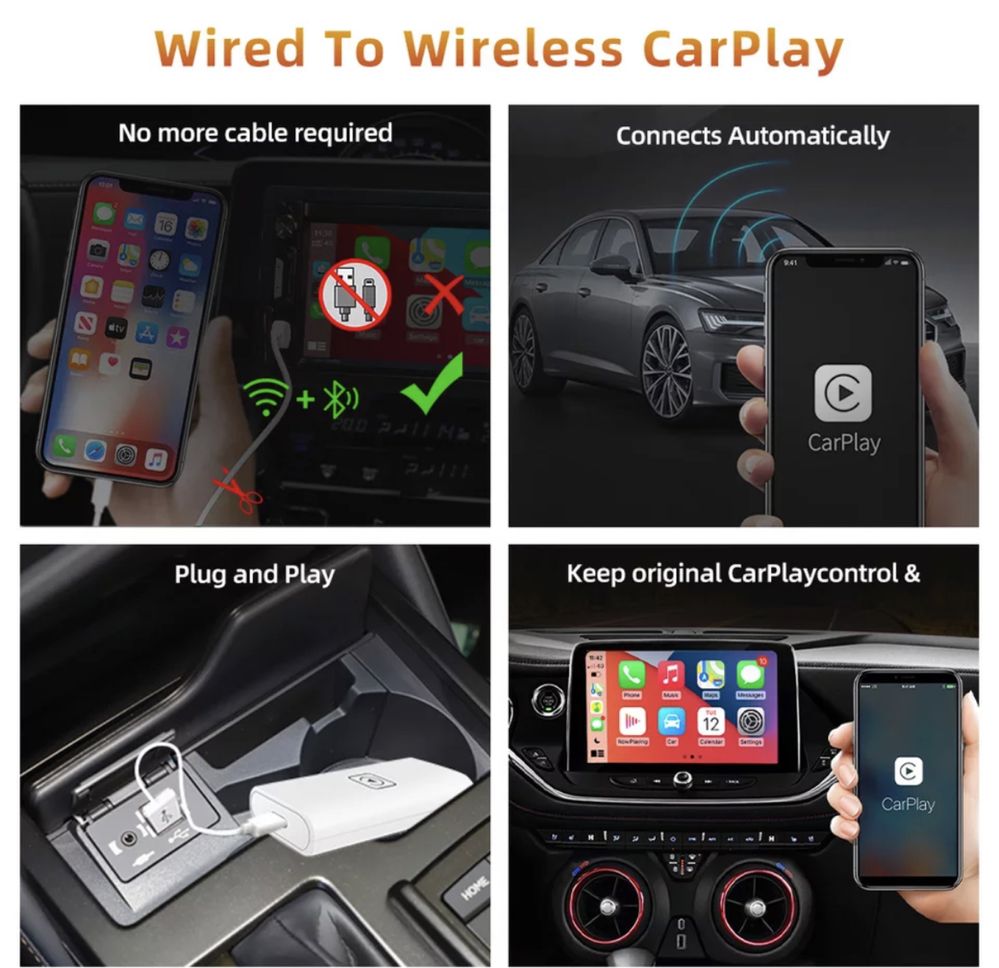 Carplay kit безжично свързване в кола