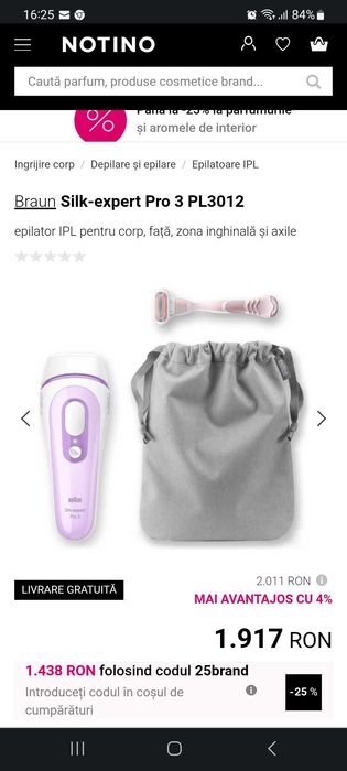 Epilator Brown Silk-expert pro3 nou
