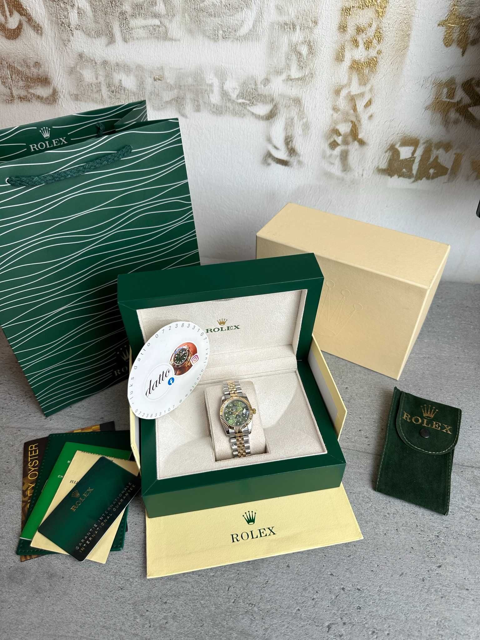 Rolex Datejust 31 MM  278273 Green Floral Diamonds Jubilee