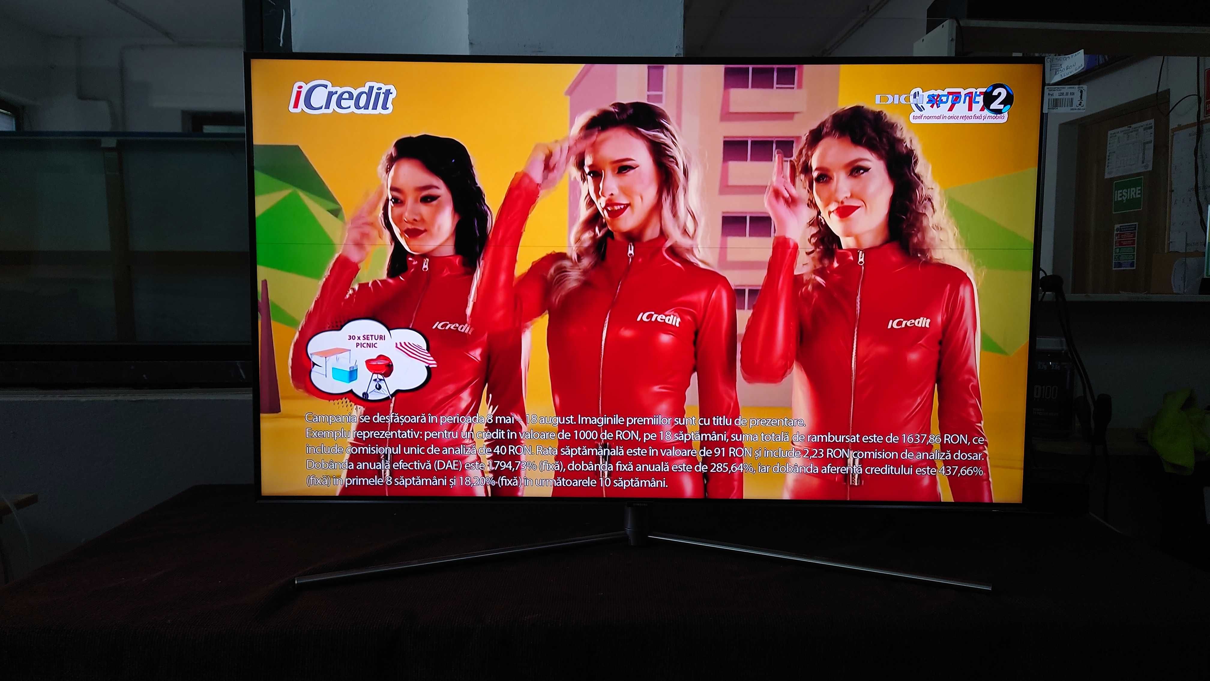 Televizor QLED Samsung Smart QE55Q7FNA Seria Q7FNA, 55inch,Ultra HD 4K