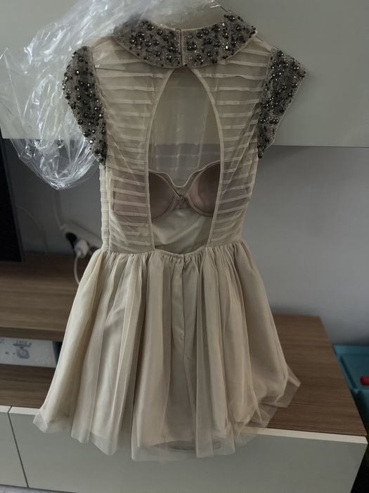 Rochie Asos cu guler tip camasa si paiete