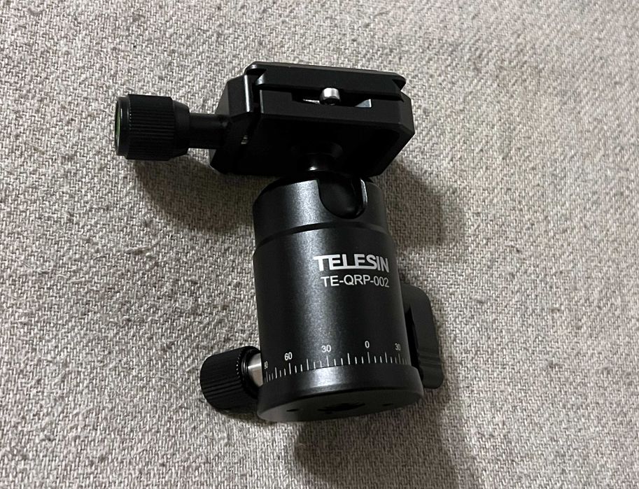Cap trepied Telesin TE-QRP-002 cu bila si placa rapida