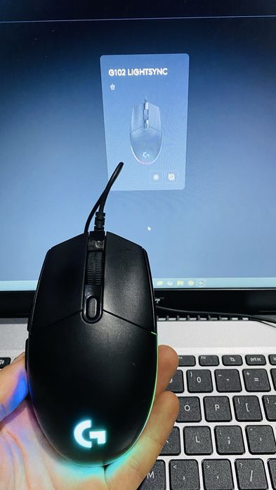 Mouse gaming wireless Logitech G102 LightSpeed 8K DPI, Negru