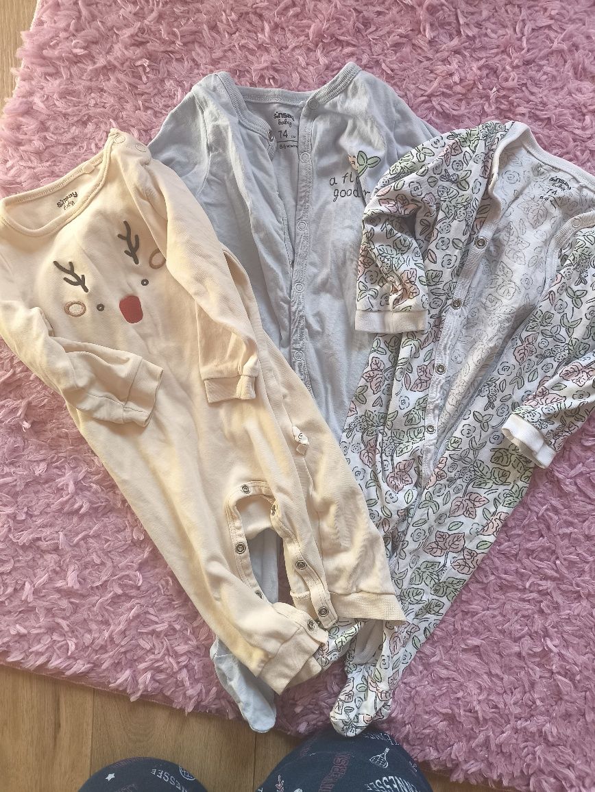 Ромпъри sinsay и H&M 74 за момиче