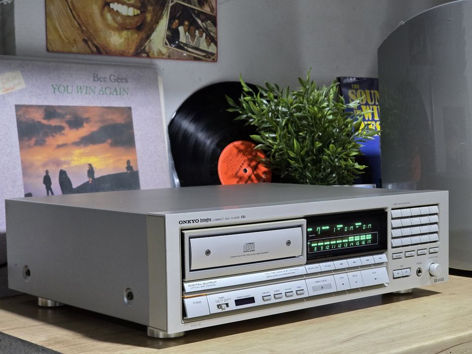 Cd player ONKYO integra DX-6550, varf de serie, hifi stereo, argintiu