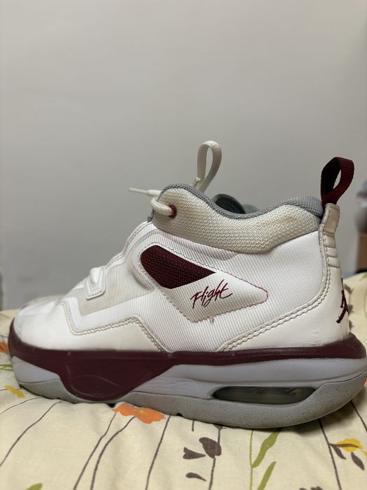 Adidași Jordan Flight Albi Bordo