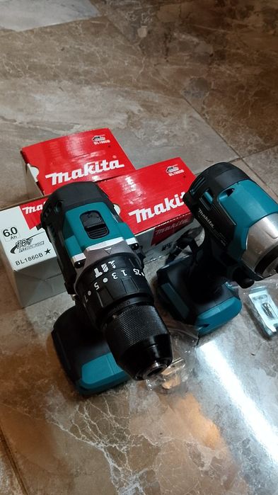 Autofiletanta si impact makita cu 3 baterii de 6a