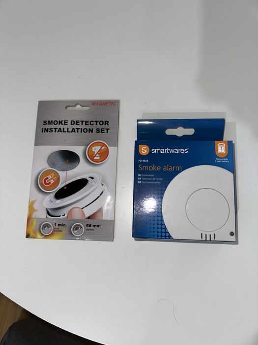 Senzor de fum + Magnet pentru tavan Sigilate