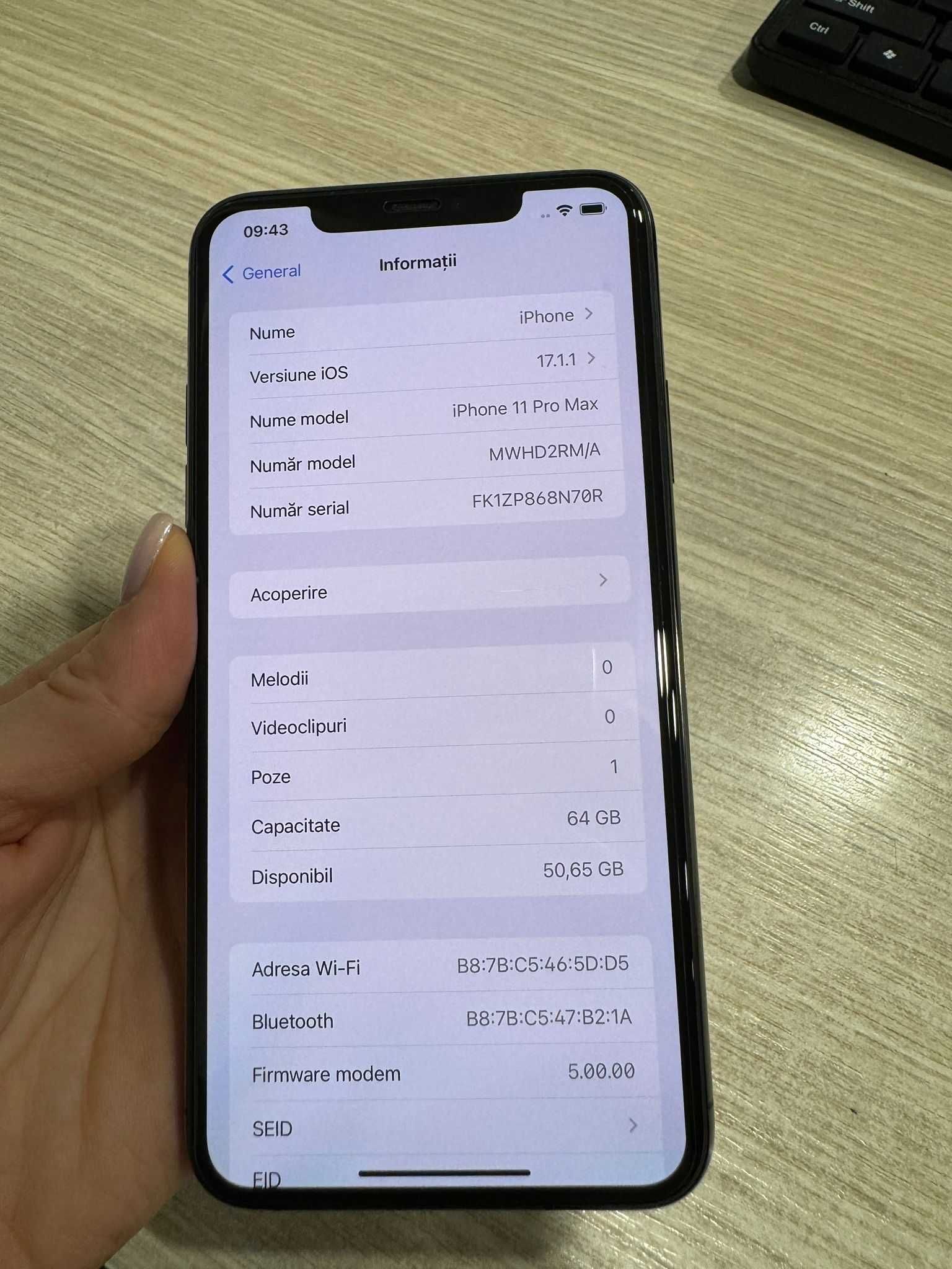 iPhone 11 Pro Max, 64GB, Space Grey!!