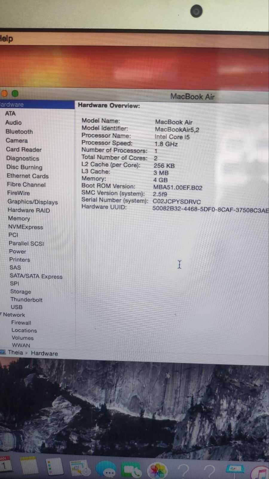 MacBook Air 13,3 A1466 mid 2012 отличен