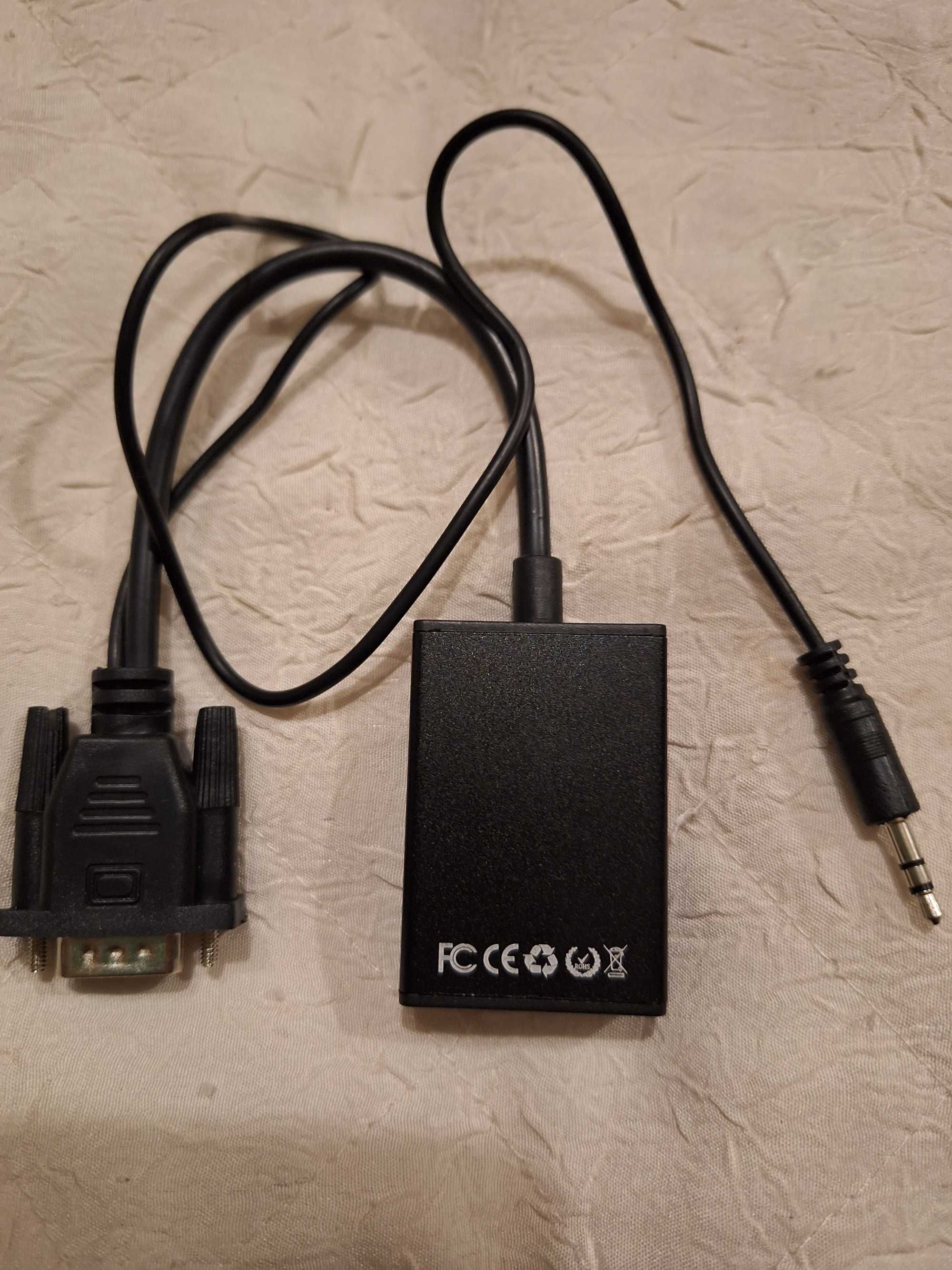 Продавам  кабел VGA към HDMI с аудио