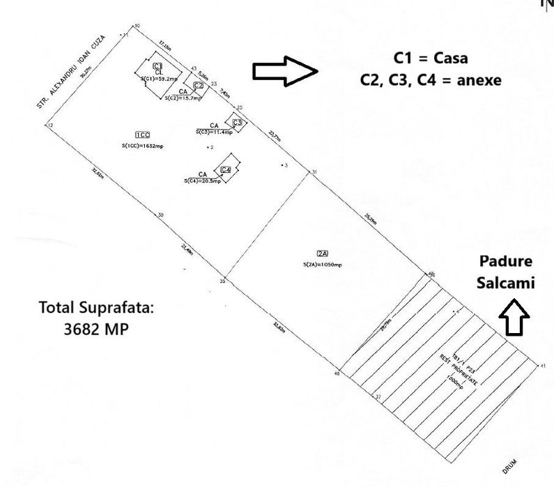 Casă cu teren 3.682 mp, sat Radu Vodă (com. Lupsanu, jud. Călărași)