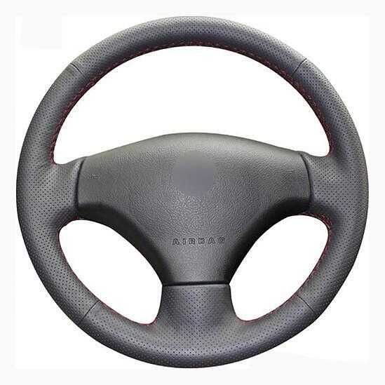 Кожен калъф за волан шиещ, Peugeot 206, 207