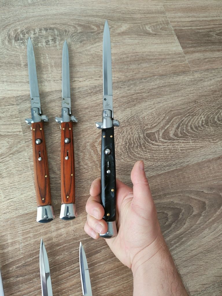Briceag cu buton , cuțit cu buton automat 34cm model Stileto Italian