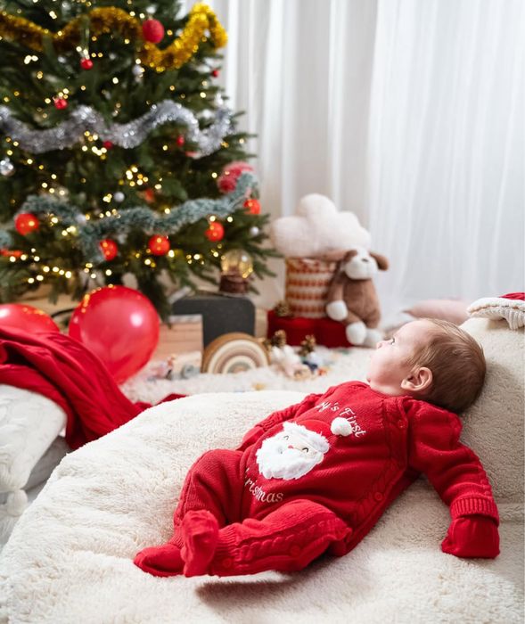 Бебешки коледен комплект nipperland 0-3м