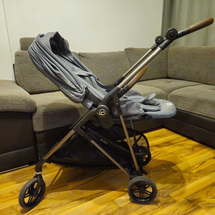 Бебешка количка Cybex Melio + стол за кола Cybex Aton Basic с адаптери