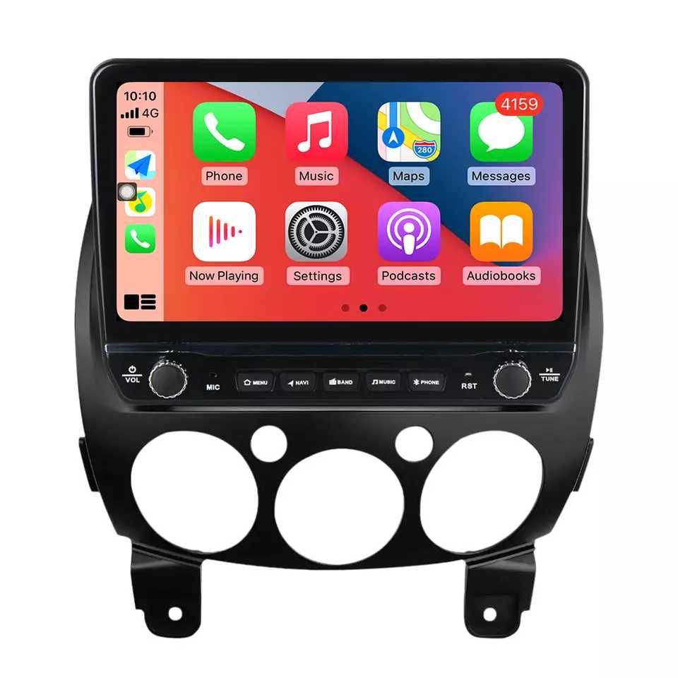 NAVIGATIE Android 14 Mazda 2 2007-2014 1/8 Gb Waze CarPlay + CAMERA