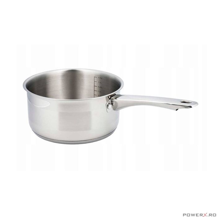 Cratita din inox cu coada si capac, 12 cm, 0.5 L, Kinghoff