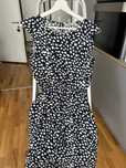 Rochie Timeout, neagra cu picatele albe, masura XS