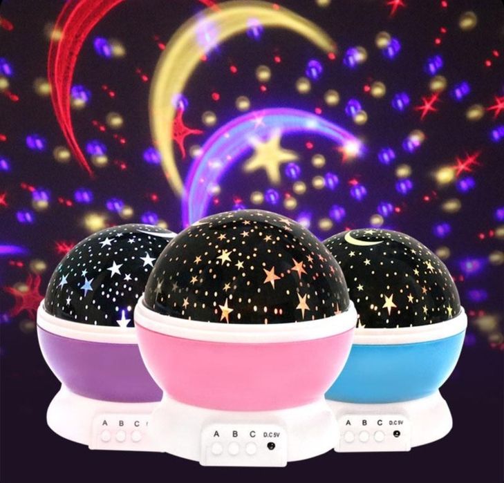 Proiector stelute Star Master, 4 x LED, USB, functie rotatie NOU