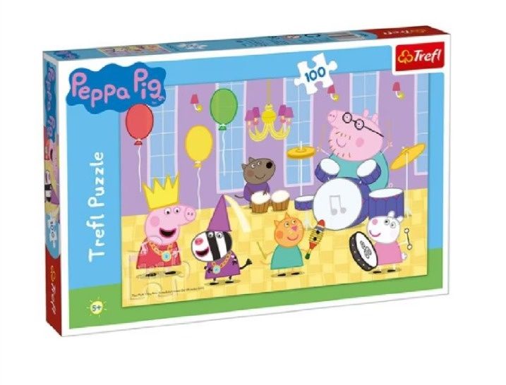 Puzzle Trefl Peppa pig, 100 piese, varsta 5+