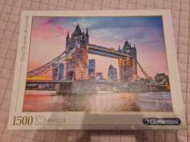 Пъзъл Clementoni - Tower Bridge Sunset - 1500 Pieces - Made in Italy