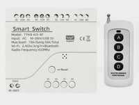 Продам Smart switch 4ch умный дом, алиса, пульт управления. Tuya