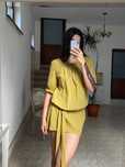 Rochie Agnes Toma cu eticheta - de vara -  verde fistic - marimea M