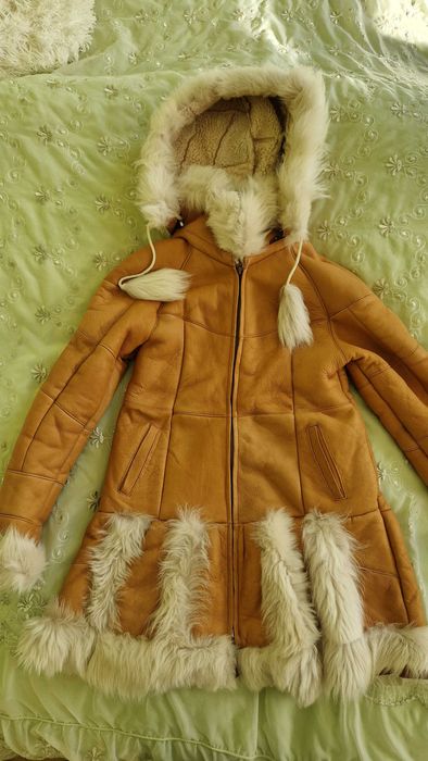 Кожено палто, агнешка кожа