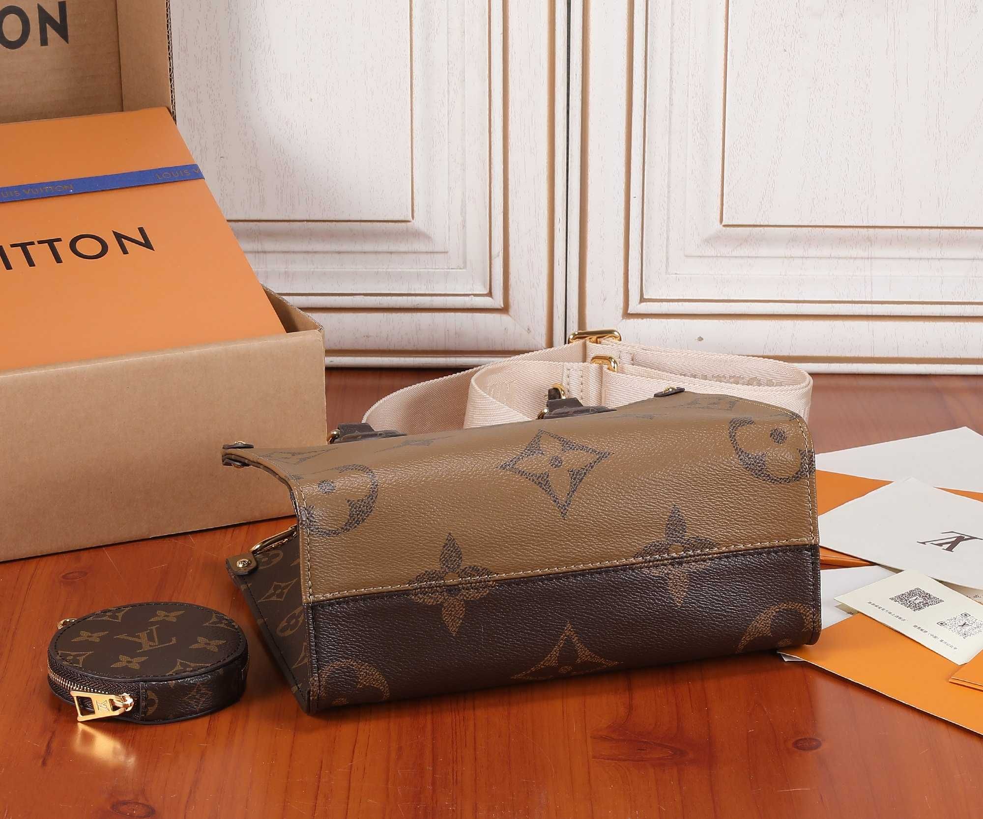 Geanta Louis Vuitton Onthego 25cm, canvas, tip Premium
