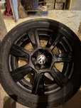 Jante aliaj 17” negre originale Audi/VW + cauciucuri vară 225/50 R17
