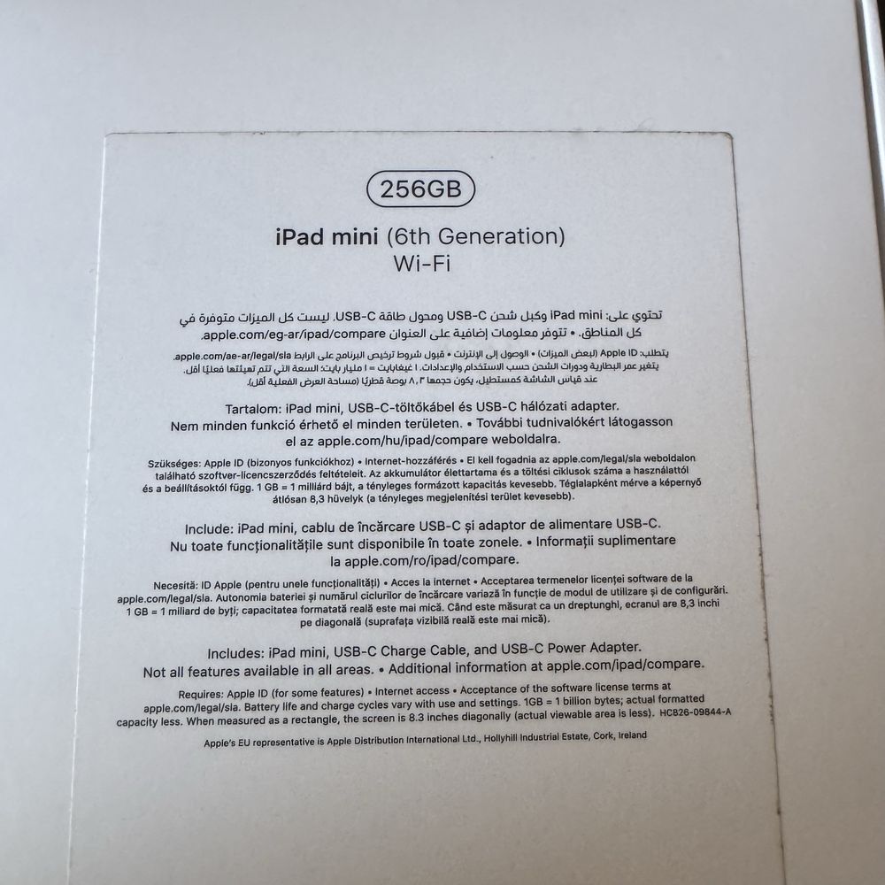 iPad Mini 6th generation 256gb