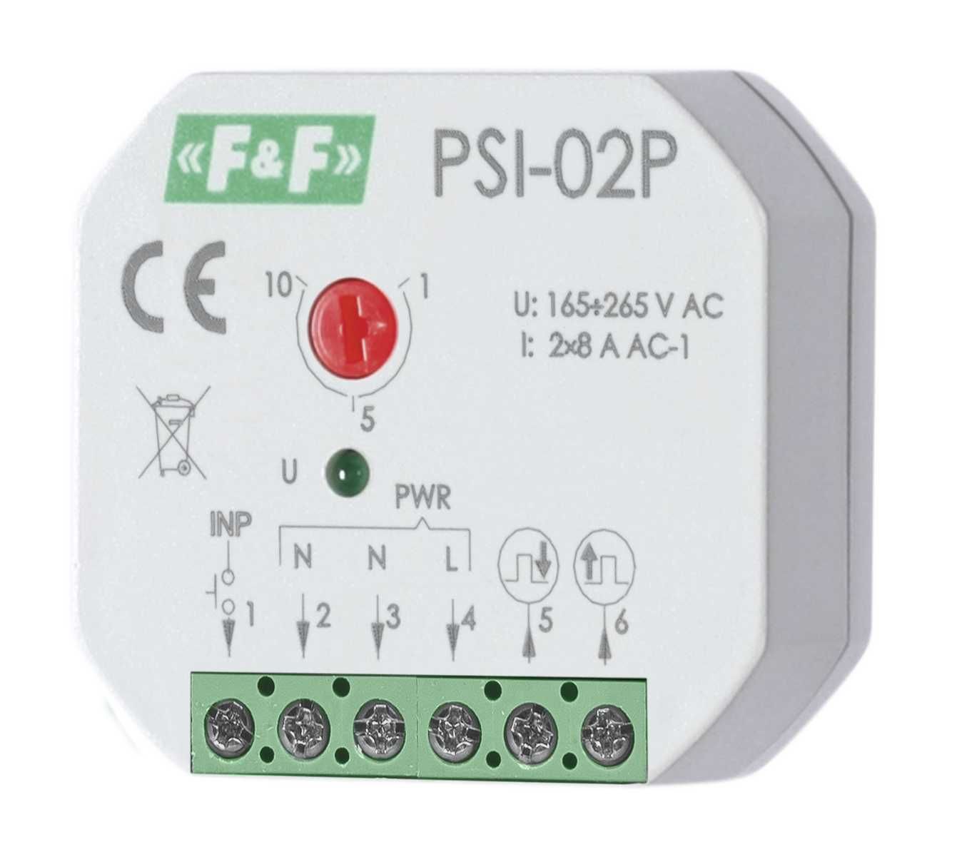 F&F ЕвроАвтоматика PSI-02P Реле-формирователь импульсов