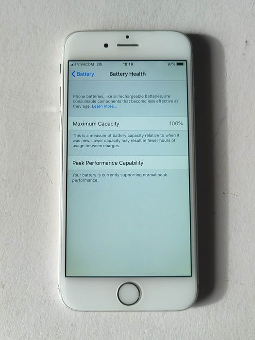 iPhone 6 Silver - перфектен