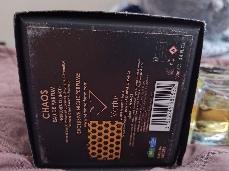 Парфюми Vertus Chaos  и Givenchy Reserve Privee