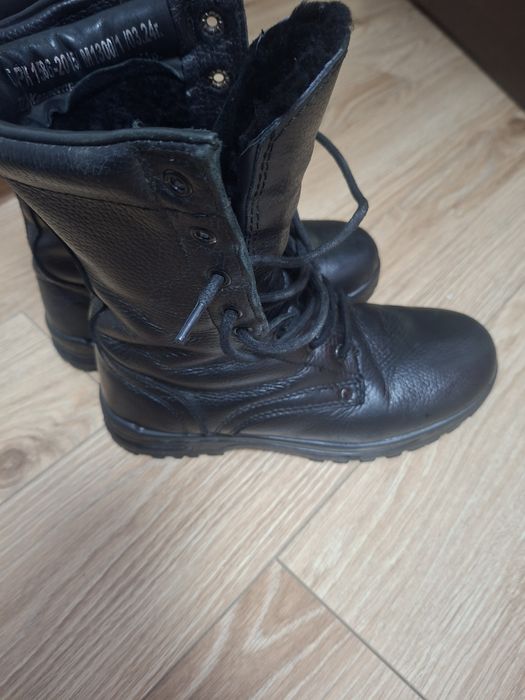 Берцы зимнее натуральная кожа