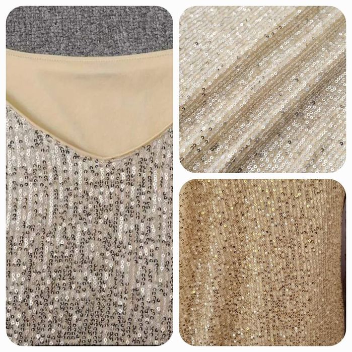 Златна нежна рокля