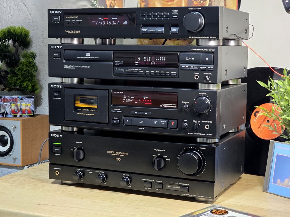 Linie audio SONY, amplificator, tuner,deck,cd player, hi-fi retro