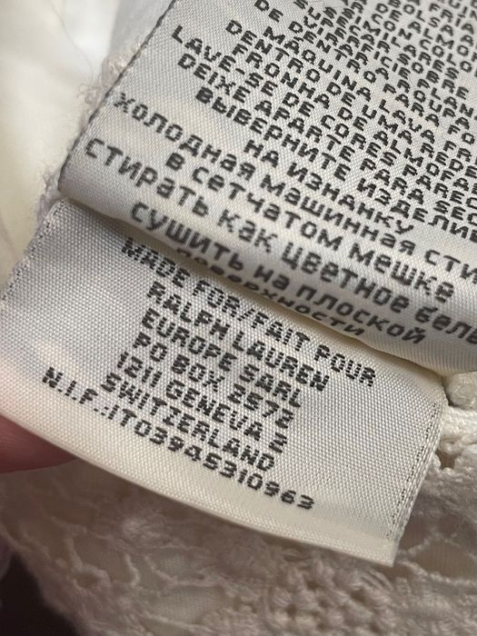 Ralph Lauren pantaloni ocazie  dantelă bumbac scurți 34-36