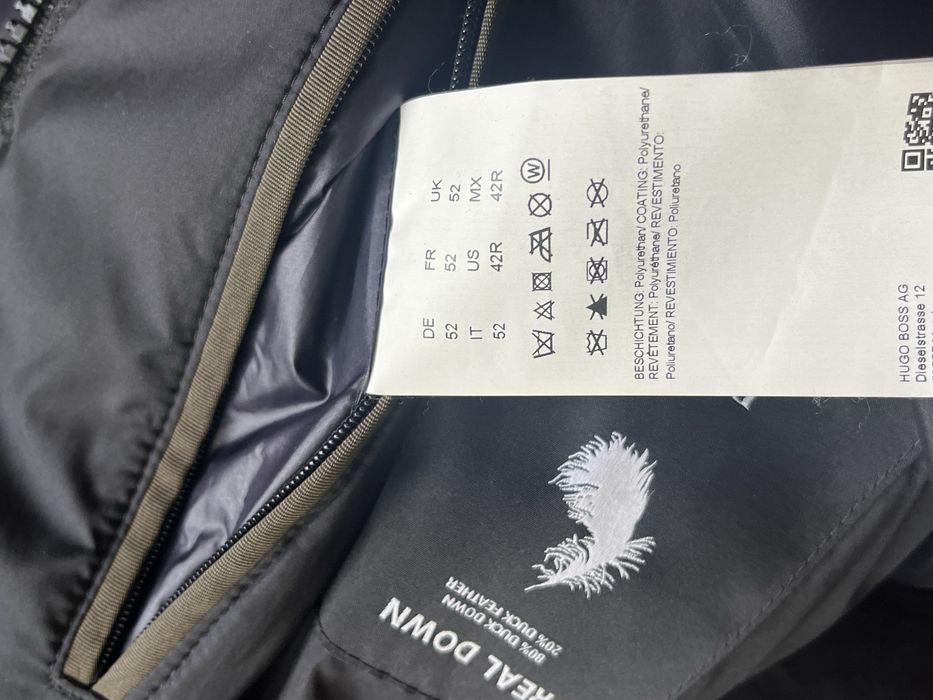 Hugo Boss : Darko 02 Zip Up Navy Puffer М/Л / Оригинал