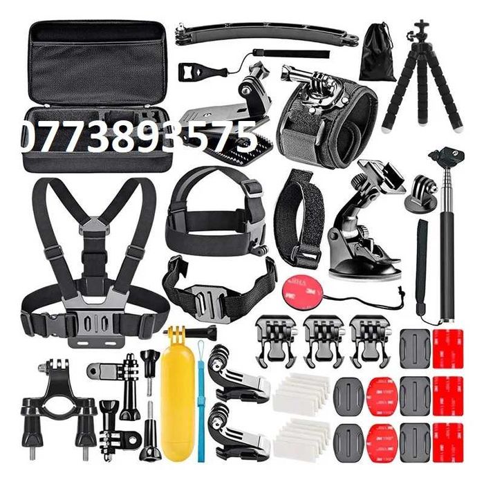 Kit set accesorii elementare pt camera actiune Gopro Hero Sony Insta