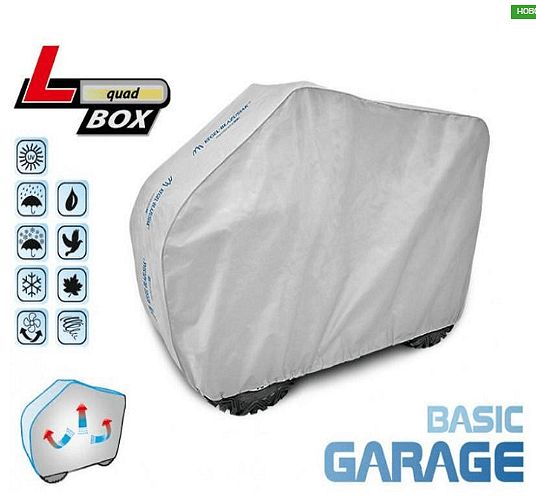Сиво покривало kegel серия basic за atv, размер l box quad