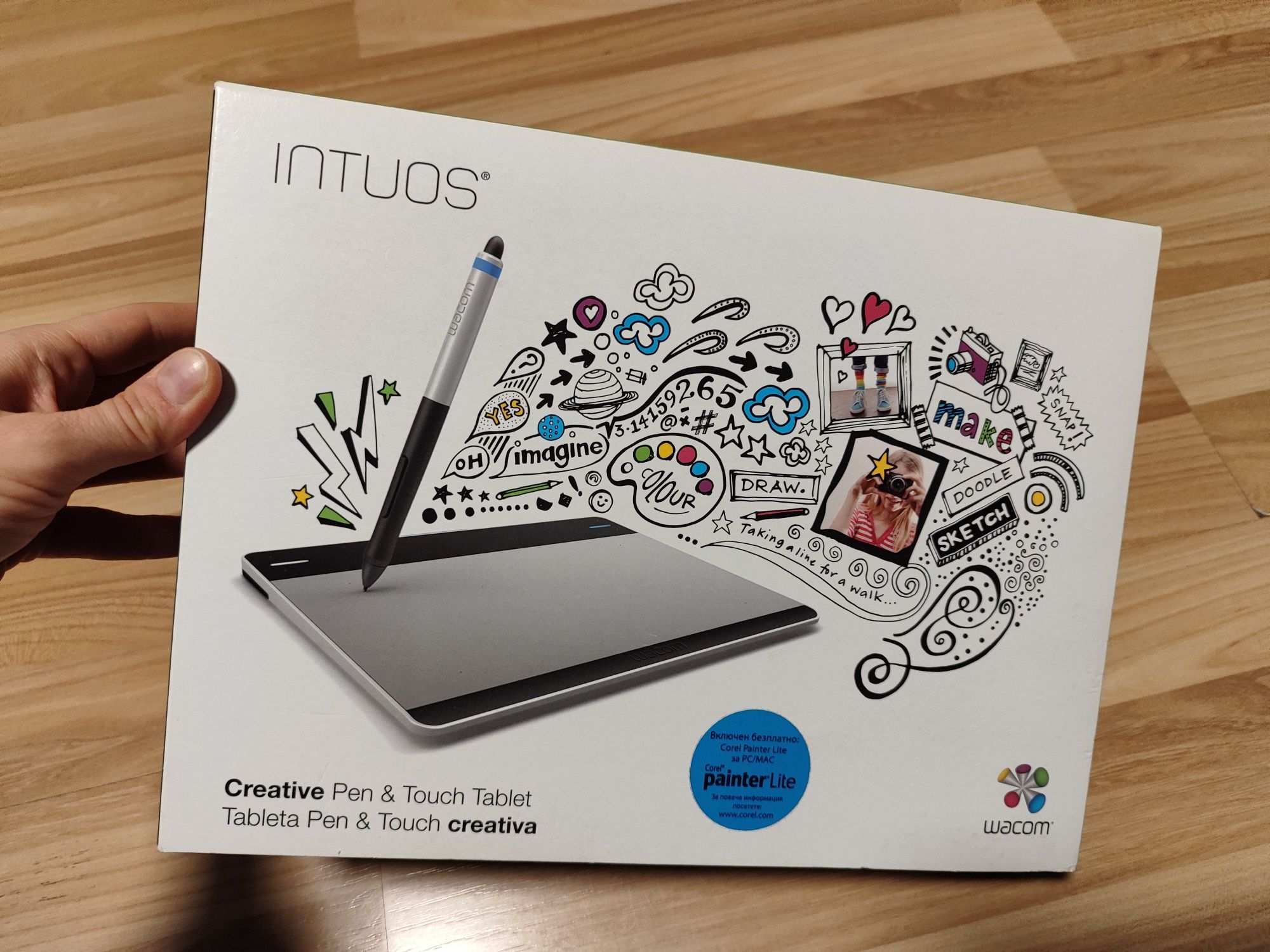 Графичен таблет Wacom INTUOS Pen & Touch S + калъф