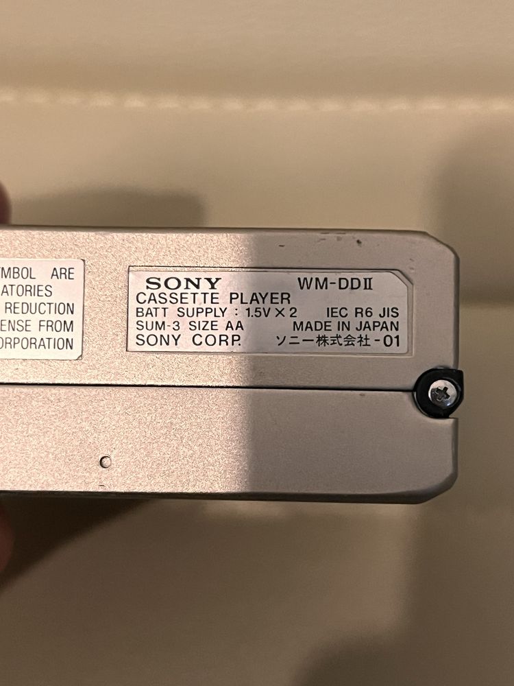 Vintage Walkman SONY WM-DDII Casete ! Colectie ! 1984 ! Raritate !