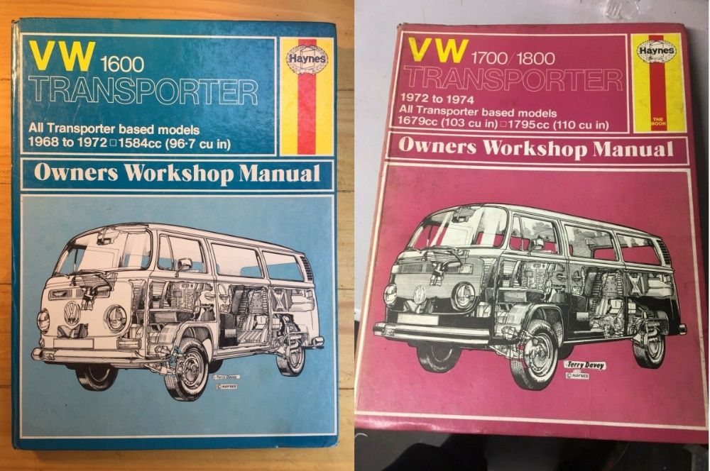 Manual auto Haynes VW Transporter 1968-90, Autobooks Beetle 1954-2000