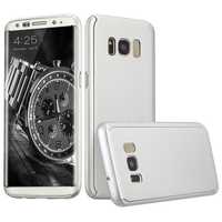 Husa Full Cover 360° (fata + spate) pentru Samsung Galaxy S8 Plus, arg