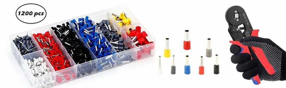 CLESTE pentru sertizat FERULE cu autoreglare + 1200 pini terminali